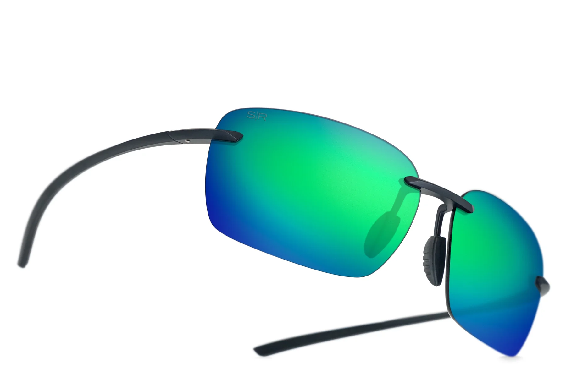 310-huron-matte-black-emerald-polarized-1.webp Huron Matte Black - Emerald Polarized