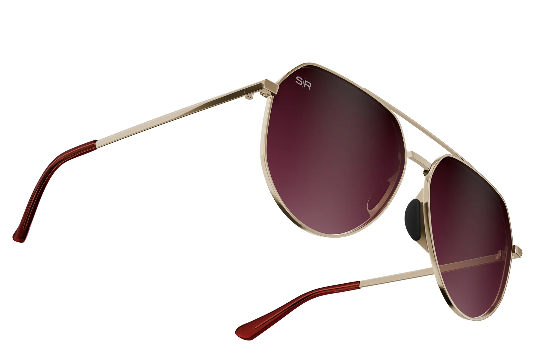 416-tangle-free-aviator-hex-cherry-fade-polarized-2.webp Tangle Free Aviator Hex - Cherry Fade Polarized